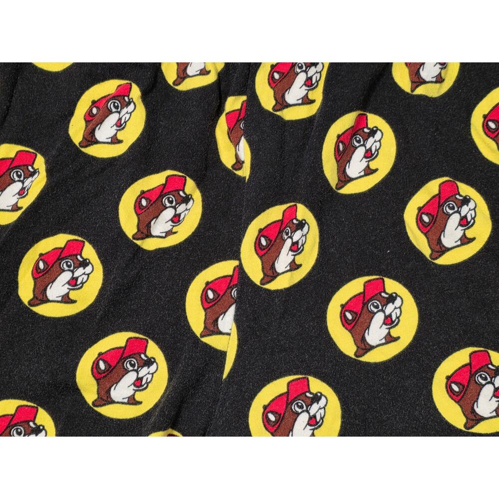 Buc-ee’s Beaver Logo Boxer Shorts Unisex Medium Black Lounge Sleep Shorts - Picture 7 of 7